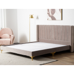 Fuurn BD9007 Velvet Beauty床架 (特大) (淺灰色)